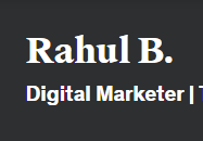 Rahul B.